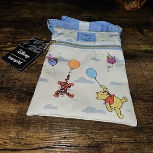 Loungefly Cream and Blue Winnie the Pooh Balloon Bag